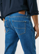 Pepe Jeans Παντελόνι Ανδρικό Straight Fit Mid-Rise Jeans Cash PM20839584CB2 Μπλε
