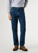 Pepe Jeans Παντελόνι Ανδρικό Straight Fit Mid-Rise Jeans Cash PM20839585CB2 Μπλε