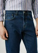 Pepe Jeans Παντελόνι Ανδρικό Straight Fit Mid-Rise Jeans Cash PM20839585CB2 Μπλε