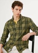Pepe Jeans Ανδρικό Πουκάμισο Κοτλέ Caster PM3090833-679 Χακί