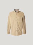 Pepe Jeans Ανδρικό Πουκάμισο Κοτλέ Clayton PM3090844-836 Μπεζ