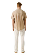 Pepe Jeans Ανδρικό Κοντομάνικο Πουκάμισο Percy PM3091193-845 Μπεζ