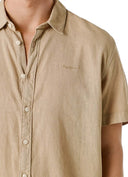 Pepe Jeans Ανδρικό Κοντομάνικο Πουκάμισο Percy PM3091193-845 Μπεζ