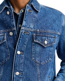 Pepe Jeans Ανδρικό Τζιν Μπουφάν Albion Trucker PM4027310-000 Denim