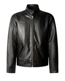 Pepe Jeans Ανδρικό Μπουφάν Δερμάτινο Harrington PM4027342-999 Μαύρο