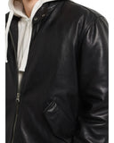 Pepe Jeans Ανδρικό Μπουφάν Δερμάτινο Harrington PM4027342-999 Μαύρο
