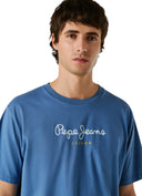 Pepe Jeans Eggo Ανδρικό T-Shirt PM5010178-576 Μπλε