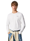 Pepe Jeans Ανδρική Μπλούζα Original Basic PM508211-800 Λευκό
