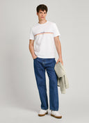 Pepe Jeans Adur Ανδρικό T-shirt PM509427-800 Λευκό