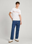 Pepe Jeans Adur Ανδρικό T-shirt PM509427-800 Λευκό