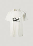 Pepe Jeans Ανδρική Μπλούζα T-Shirt Rerry PM509731-807 Λευκό