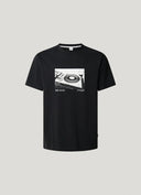 Pepe Jeans Ανδρική Μπλούζα T-Shirt Rerry PM509731-999 Μαύρο