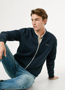 Pepe Jeans Ανδρική Ζακέτα Φούτερ Macbeth Plain Bomber PM5800010-594 Μπλε