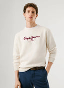 Pepe Jeans Ανδρικό Φούτερ Λαιμόκοψη Macbeth Plain Crew PM5800011-804 Εκρού