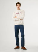 Pepe Jeans Ανδρικό Φούτερ Λαιμόκοψη Macbeth Plain Crew PM5800011-804 Εκρού