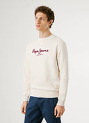 Pepe Jeans Ανδρικό Φούτερ Λαιμόκοψη Macbeth Plain Crew PM5800011-804 Εκρού