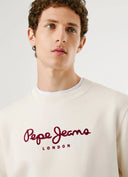 Pepe Jeans Ανδρικό Φούτερ Λαιμόκοψη Macbeth Plain Crew PM5800011-804 Εκρού