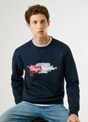 Pepe Jeans Ανδρικό Φούτερ Λαιμόκοψη Trey Crew PM5800026-594 Μπλε
