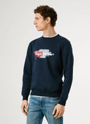 Pepe Jeans Ανδρικό Φούτερ Λαιμόκοψη Trey Crew PM5800026-594 Μπλε