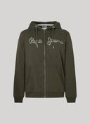 Pepe Jeans Ανδρική Ζακέτα Φούτερ Με Κουκούλα Ryan Zip PM582329-728 Χακί