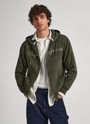 Pepe Jeans Ανδρική Ζακέτα Φούτερ Με Κουκούλα Ryan Zip PM582329-728 Χακί