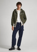 Pepe Jeans Ανδρική Ζακέτα Φούτερ Με Κουκούλα Ryan Zip PM582329-728 Χακί