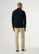 Pepe Jeans Ανδρικό Πλεκτό Half Zip Andre Mock Zipper PM7000012-594 Μπλε