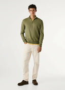 Pepe Jeans Ανδρικό Πλεκτό Half Zip Andre Mock Zipper PM7000012-679 Πράσινο