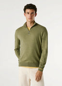 Pepe Jeans Ανδρικό Πλεκτό Half Zip Andre Mock Zipper PM7000012-679 Πράσινο