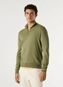 Pepe Jeans Ανδρικό Πλεκτό Half Zip Andre Mock Zipper PM7000012-679 Πράσινο