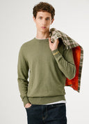 Pepe Jeans Ανδρικό Πλεκτό Λαιμόκοψη Andre Crew Neck PM7000013-679 Πράσινο