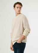 Pepe Jeans Ανδρικό Πλεκτό Λαιμόκοψη Parker Crew PM7000022-839 Εκρού