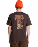 Timberland Ανδρικό T-Shirt Patchwork TBC0YHBMC35 Καφέ