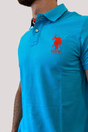 U.S. Polo Assn. Ανδρική Μπλούζα Polo Kory 6509541029-230 Τυρκουάζ
