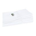 Lacoste Σετ 3 Ζευγάρια Κάλτσες Crew Fit Cotton RA9261-001 Λευκό