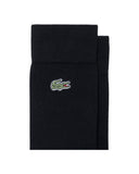Lacoste Σετ 3 Ζευγάρια Κάλτσες Crew Fit Cotton RA9261-031 Μαύρο