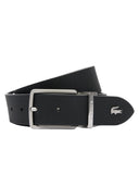 Lacoste Ανδρική Ζώνη Δερμάτινη Διπλής Όψης Wide Buckle RC4085-000 Μαύρο