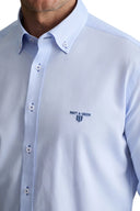 Navy & Green Ανδρικό Πουκάμισο Μακρυμάνικο 24NG.SD138/1B.2 Starlight Blue Σιέλ