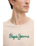 Pepe Jeans Eggo Ανδρική Μπλούζα T-Shirt PM508208-833 Μπέζ