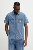 Guess Jeans Ανδρικό Τζιν Πουκάμισο Κοντομάνικο  M5GH09D5NY1-GJER Μπλε