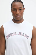 Guess Jeans Ανδρικό Αμάνικο T-Shirt M5GP31K8HM0-G011 Λευκό