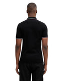 Fred Perry Ανδρική Μπλούζα Twin Tipped Polo M3600-10B Μαύρο
