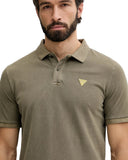 Guess Ανδρική Μπλούζα New Basic Polo F6GP03K9WF1-G8F6 Χακί