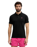 Guess Ανδρική Μπλούζα New Basic Polo F6GP03K9WF1-JBLK Μαύρο