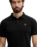 Guess Ανδρική Μπλούζα New Basic Polo F6GP03K9WF1-JBLK Μαύρο