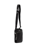 Guess Ανδρικό Τσαντάκι Ώμου Boston Crossbody Flat HMBOGSP6223-BLA Μαύρο