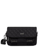 Guess Τσάντα Ώμου Messenger Boston HMBOSTP6164-DAB Μαύρο