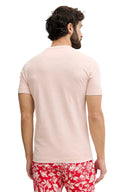 Guess Ανδρικό T-Shirt Double Layer F6GI06K6XN4-G6O1 Ροζ