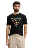 Guess Ανδρικό T-Shirt New Triangle Palm F6GI09J1314-JBLK Μαύρο