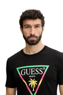 Guess Ανδρικό T-Shirt New Triangle Palm F6GI09J1314-JBLK Μαύρο
